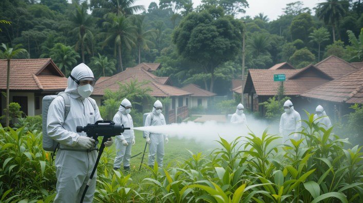 jasa fogging nyamuk bogor, bintang pest control, bpt control,